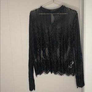 Forever 21 black lace top